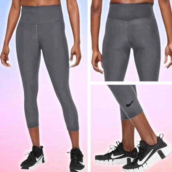 NIKE Women’s Sculpt Hyper Training Leggings Sz XS Gray - Picture 1 of 5